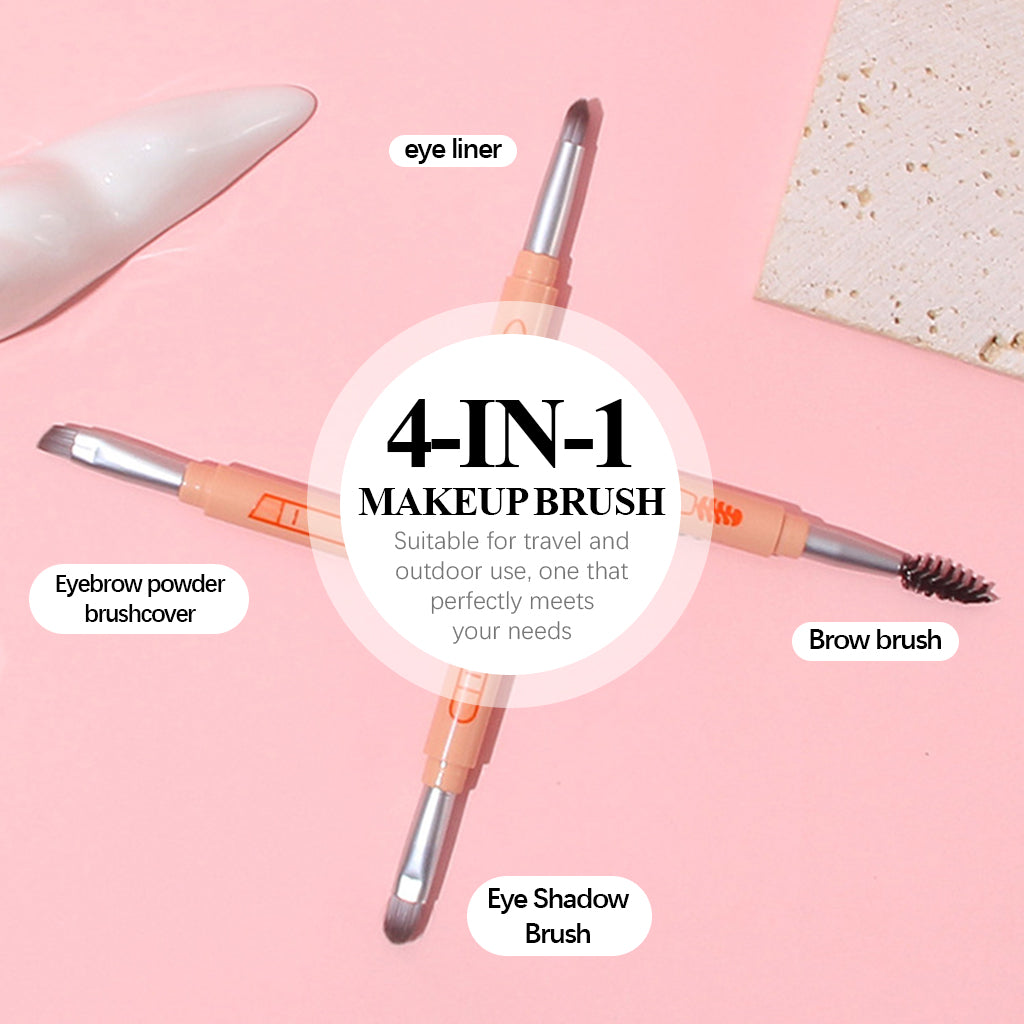 MAYCREATE 4 in 1 Mini Makeup Brushes Pen Pocket Touch-up Beauty Brushes Eyebrow Powder Applicator Brush, Lip Balm Brush Eyeshadow Brush Stackable Design Portable Travel Multi Use Makeup Brushes MAYCREATE 4 in 1 Mini Makeup Brushes Pen Pocket Touch-up Beauty Brushes Eyebrow Powder Applicator Brush, Lip Balm Brush Eyeshadow Brush Stackable Design Portable Travel Multi Use Makeup Brushes